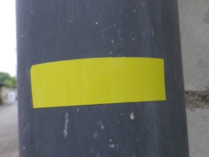 Yellow Rectangle Sign