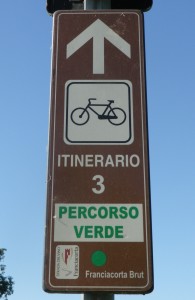 Sign for Percorso Verde