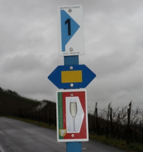 Signage for Auto Pedstre 1 and Cremant Trails