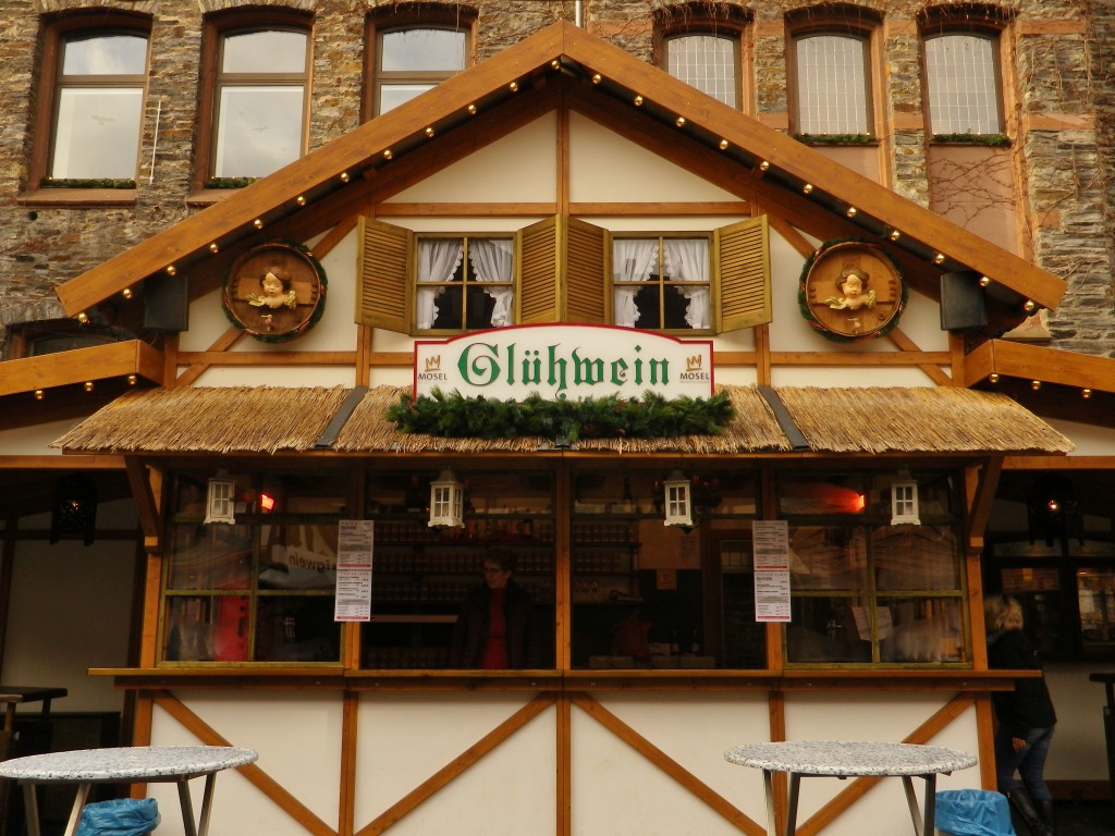 Christmas Market Gluehwein Stall