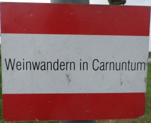 Weinwandern in Carnuntum Signage