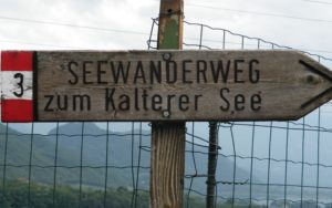 Trail Sign to Kalterer See