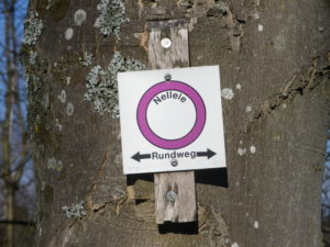 Signage for the Nellele Rundweg