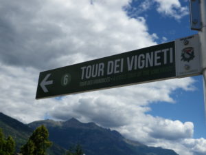 Signage for Tour dei Vigneti